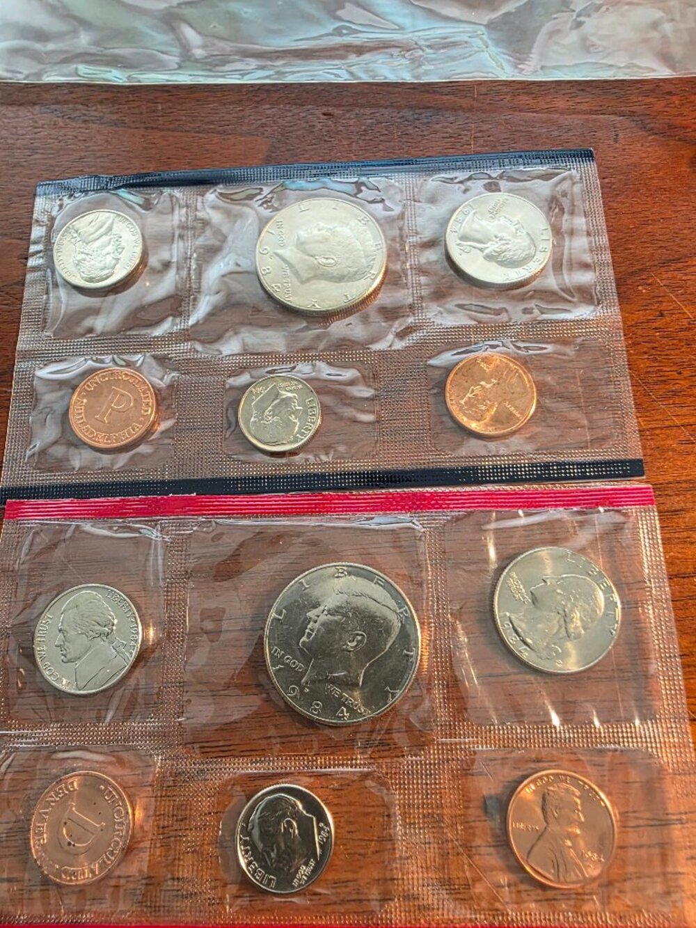1984 UNITED STATES MINT UNCIRCULATED P/D COINS NOT IN BOX